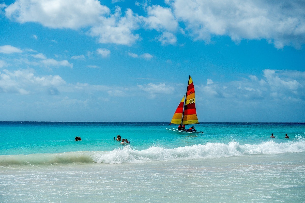 Rockley Beach in Barbados is a great spot for water sports