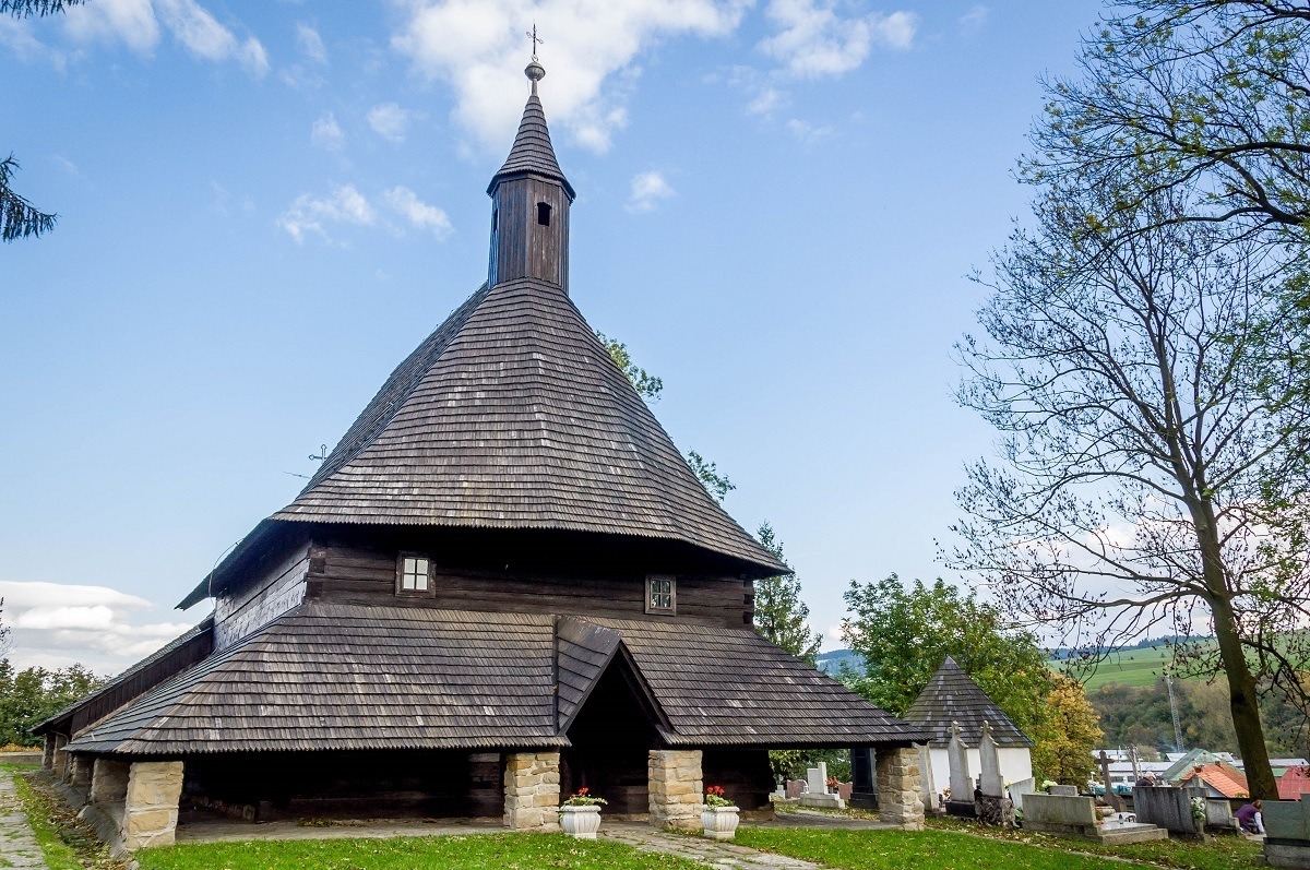 The Church of All Saints in Tvrdosin, one of the Slovakia Wooden Churches